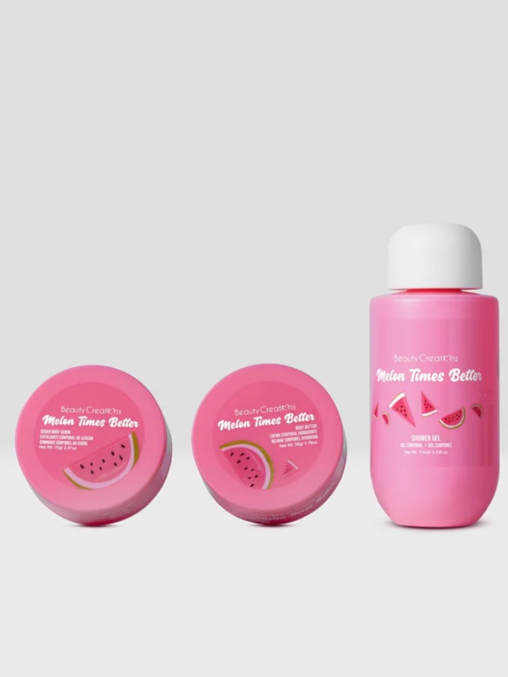 Beauty Creations | Melon Times Better | 4pc Bath & Body Travel Set w/Pouch